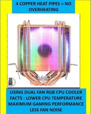 Heatsink CPU Cooler RGB Fan with 4 Pin Intel LGA 2066 LGA 2011 2011-3 Square ILM picture
