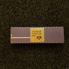 Vintage Apple I 6502A CPU:  Kim 1, Pet, = (Synertek MOS), Unused, gold Ceramic picture