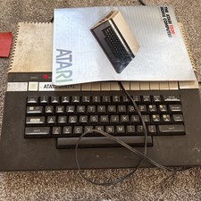 Vintage Atari 1200XL Home Computer Powers On, w owners guide and power supply  picture