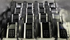Lot Of 16: Polycom VVX 501 VoIP Touchscreen Desktop Phone W/Handsets & Stands picture