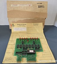 Original Atari PCB XE Diagnostic PBI CA026033-001 — UNTESTED 1986 w/ document picture