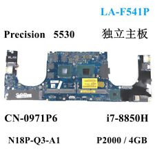 LA-F541P i7-8850H For Dell 5530 15 9570 P2000/4GB Motherboard CN-0971P6 971P6 picture