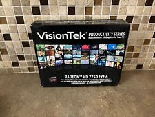 VISIONTEK ATI RADEON VT 7750 X6 MINI DISPLAY PORTS PCIE 2G 6  VIDEO CARD KT-4 picture