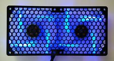 Custom Honeycomb 240mm Radiator double 120mm Fan Grill Computer Case Cooling Mod picture