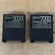 INFO/soft 3000/7000 Cartridge Set, Text Generator & Hi-Res Graphic Display Atari picture