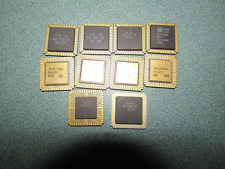 Lot of (10 ) Intel C80286 Etc Gold Processors 4 Scrap Gold Recovery or Parts picture