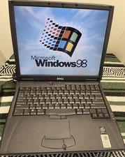 Vintage Dell Latitude C600 Pentium III Windows 98 DOS Compatible Laptop Serial picture