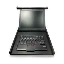 IBM EMC 091-000-091 17 Inch Rackmount LCD Keyboard KVM Console 03N7012 picture