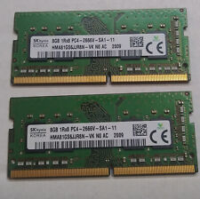 Lot of 2 SK Hynix 16GB (2x8GB) PC4-2666V (HMA81GS6JJR8N-VK) DDR4 Laptop Ram picture
