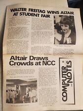 MITS Altair Computer Notes Magazine JUNE . 1976 Volume 2 Issue 1 ORIGINAL VTG picture
