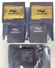 Intel Pentium Pro AMD Gold Ceramic CPU Gold Recovery 5x Total Socket CPUs AS-IS picture