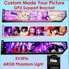 Custom Your Picture GPU Anti Sag Support A RGB GPU Bracket Anime Gaming PC Case picture