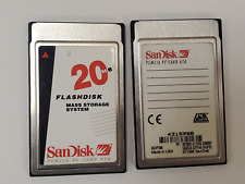Vintage Rare SANDISK 20MB FLASHDISK MASS STORAGE ATA Memory PC Card PCMCIA SDP3B picture