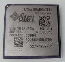 Vintage Sun Microsystems UltraSparc IIIi SME1603A uPGA Processor Collection/Gold picture