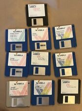 Amiga  V1.1 -1.3 Kickstart /Workbench Basic Pascal 3.5 Floppy Disks 10 Disks picture