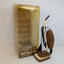Paladone USB Desk Vac Novelty Upright Mini Computer Vacuum Retro Vintage picture
