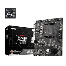 MSI A520M-A PRO Gaming Motherboard (AMD AM4, DDR4, PCIe 3.0, SATA 6Gb/s, M.2, picture