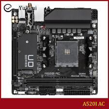 FOR GIGABYTE A520I AC AMD 64GB HDMI DisplayPort Mini-ITX Motherboard Test OK picture