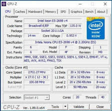 QK11 QK7M Intel Xeon E5-2698 V4 QS 20C 2.1GHz LGA2011-3 Compatible X99 i7-6950X picture