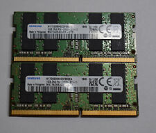 SAMSUNG 32GB (16GB x 2) DDR4 PC4-2666V SODIMM Laptop RAM Memory M471A2K43CB1 picture
