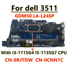 For dell 3511 Motherboard With I3-1115G4 I5-1135G7 CPU DDR4 CN-0RJTDW CN-0XMF7W picture