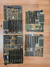 4x Vintage Retro Rare Motherboard Lot ALR Symphony 386 486 ISA VLB w/RAM Tech Sp picture