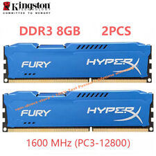 HyperX FURY DDR3 16GB 2x 8GB 1600 MHz PC3-12800 Desktop RAM Memory DIMM 240pins  picture