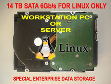 Hitachi 14TB SATA 6Gb/s, 3.5”, 7200 RPM, Linux Only Hard Drive. 100% HEALTH. picture