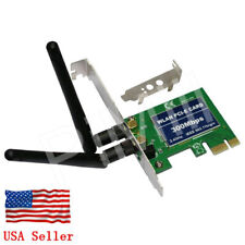 PCI-E Express 300M Wireless WiFi Card Adapter w/Low Profile Bracket US Stock picture