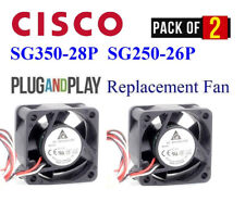 2x *Quiet* Plug-and-Play Replacement Fans for Cisco SG350-28P SG250-26P picture