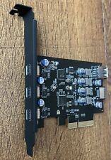 3 Port PCI-E to USB 3.2 Type C Adapter Expansion Card Express x16 Windows Linux picture