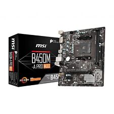 MSI B450M-A PRO MAX ProSeries Motherboard (ATX, 2ND and 3rd Gen, AM4, M.2, USB picture