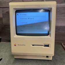 Apple Macintosh Plus 1MB M0001A Vintage Computer Boots Up / Floppy Disk Stuck picture