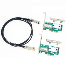 2PC Mellanox MCX311A-XCAT CX311A ConnectX-3 EN Network Card 10GbE + 1M cable SFP picture