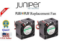 2x Quiet version (27.5dBA ) Replacement Fans for Juniper Networks EX3300-24T-DC picture