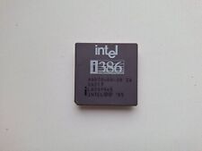 386DX Intel A80386DX-20 IV SX217 80386DX vintage CPU GOLD picture
