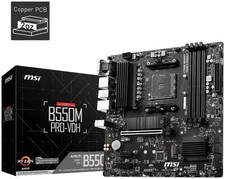 MSI B550M PRO-VDH Micro-ATX Motherboard - AMD AM4, Ryzen 5000/4000/3000 Ready, P picture