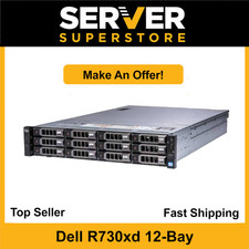 Dell PowerEdge R730XD Server 2x E5-2620 V4=16 Cores | H330 | 32GB RAM | 2x trays picture