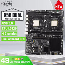 X58 Dual CPU Motherboard Set LGA 1366 Socket 4 Channles Support SATA 2.0 USB 3.0 picture