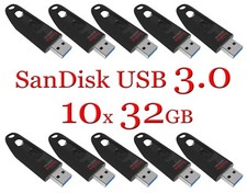 LOT 10x SanDisk 32GB ULTRA USB 3.0 flash drive SDCZ48-032G 32 GB read 100 MB/s picture