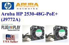 Pack of 2x QUIET Replacement Fans for Aruba HP 2530-48G-PoE+ (J9772A) Switches picture