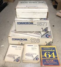 Commodore 128 Computer With Power Supply, Box, Manuals, 1571, 1541, Untested picture