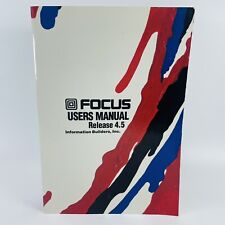 Focus Information Builders Inc Users Manual Release 4.5 Vintage Software Book picture