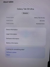 Samsung S9 Ultra SM-X910 256GB Wi-Fi Bluetooth 14.6