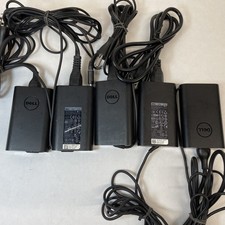 Lot of 5 Dell OEM 65W 7.4mm 19.5V 3.34A AC Adapters Mixed Models B Grade picture