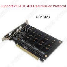 Adaptor Card With Installation Hardwares PCIe x 16 Adaptor For Quad M.2 NVMe SSD picture