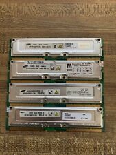 4 Samsung 256 MB RIMM 800 MHz RDRAM Memory (MR16R082GBN1-CK8) To Make It 1 Gig. picture