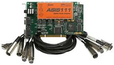 AudioScience ASI5111 Mic Preamp Card +2 XLR Cables AES Digital & Balanced Analog picture