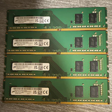 Micron 32GB (4x8GB) DDR4 PC4-3200AA UDIMM 288-Pin MTA4ATF1G64AZ-3G2E1 picture