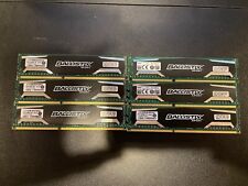Crucial Ballistic DDR3 RAM Lot - 8GB x 6 - DIMM 1600 MHz SDRAM Memory picture